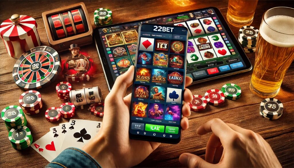 Juegos Móviles en el casino en línea 22bet