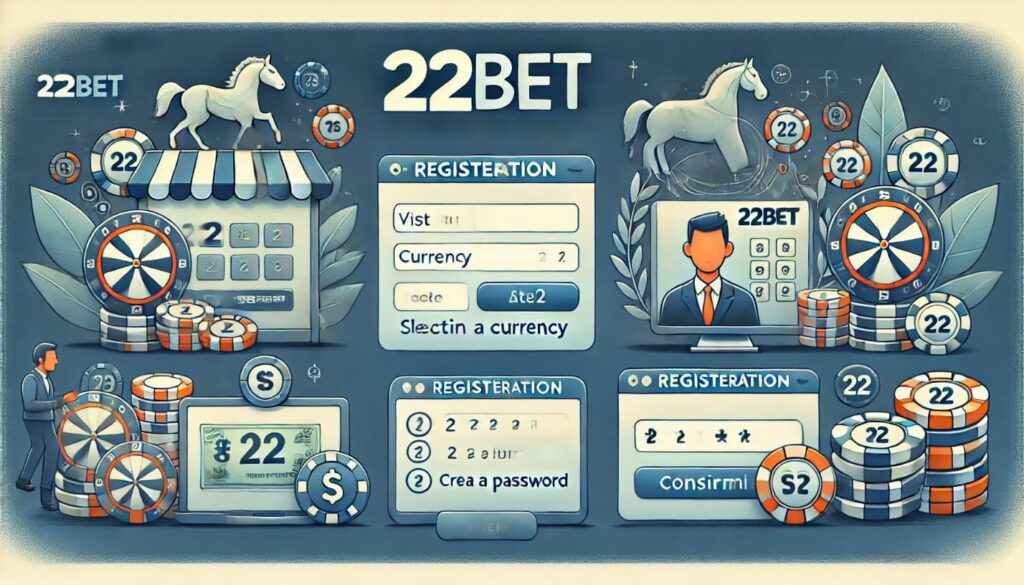 Registro en el casino en línea 22bet